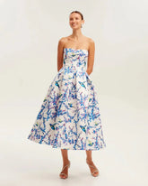 2024 New Summer Style Women Sexy Off the Shoulder Back Lace-up A-Line Long Maxi Dress Celebrate Birthday Party Girls' Dress